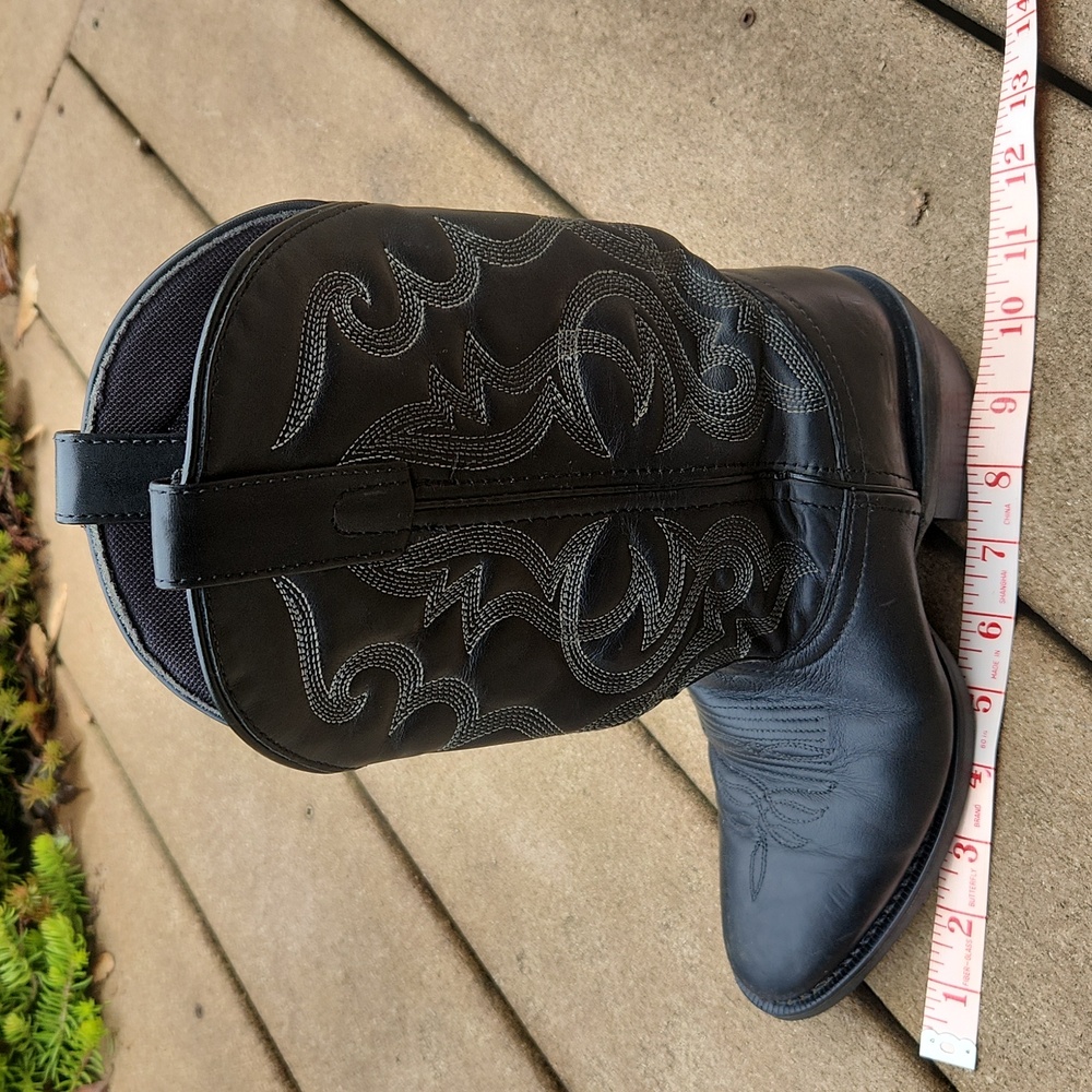 Classic Black Western Cowboy Boots - Women's - Picture 8 of 11